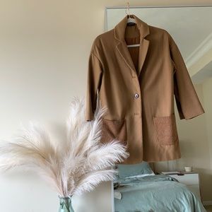 Top shop camel blazer